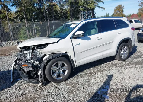 2019 Toyota Highlander Hybrid Limited from USA, damaged, VIN 5TDDGRFH2KS067178